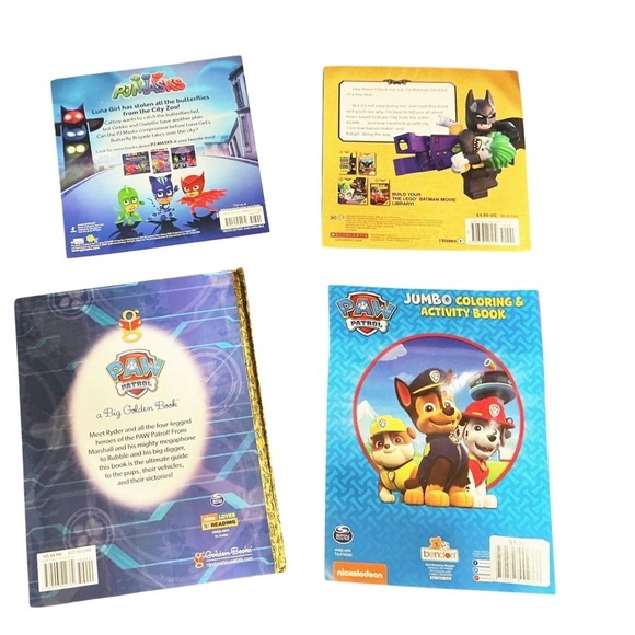 Children’s Books Lot of 7 Popular Cartoon Books & 1 Coloring Book - 8 Books - Picture 2 of 4